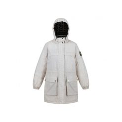 Płaszcz turystyczny damski Regatta Cailar CLR przeciwdeszczowy. Białe płaszcze Regatta, l, bez wzorów, z materiału, eleganckie, z kapturem. Za 415.00 zł.