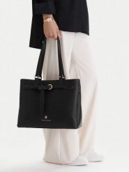 Beverly Hills Polo Club Torebka CEO-BHPC-C-004-09 Czarny. Czarne shopper bag Beverly Hills Polo Club, bez wzorów, z materiału, bez dodatków. Za 269.99 zł.