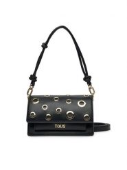TOUS Torebka Audree Eyelets 2002202951 Czarny. Czarne torebki klasyczne tous, bez wzorów, ze skóry, bez dodatków. Za 1,089.00 zł.