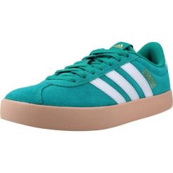 Buty ADIDAS VL COURT 3.0 Zielony. Zielone buty trekkingowe adidas, z tkaniny, bez zapięcia. Za 312.30 zł.