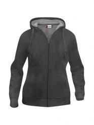 Clique Basic Hoody Full Zip Women – Bluza z kapturem na zamek, anthracite. Szare bluzy CLIQUE, xl, bez wzorów, z bawełny, z kapturem. Za 188.50 zł.
