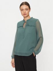 Vero Moda Bluzka Milla 10295551 Zielony Regular Fit. Zielone bluzki Vero Moda, s, bez wzorów, z syntetyku, bez kołnierzyka, bez ramiączek. Za 79.99 zł.