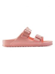 Birkenstock Skórzane klapki "Arizona" w kolorze pomarańczowym rozmiar: 40. Pomarańczowe klapki Birkenstock, bez wzorów, klasyczne, z otwartym noskiem, bez obcasa, bez zapięcia. Za 214.19 zł.
