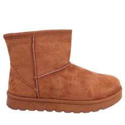 BM Śniegowce emusy Lilian Camel brązowe. Brązowe botki BM, bez wzorów, z materiału, bez obcasa, bez zapięcia. Za 123.88 zł.