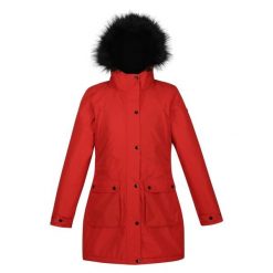 Parka dla kobiet Regatta Voltera Waterproof. Czerwone płaszcze Regatta, na zimę, bez wzorów, bez kaptura. Za 699.99 zł.