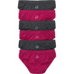 Figi (6 par) bonprix antracytowy melanż + jeżynowy. Figi marki KALENJI. Za 23.94 zł.