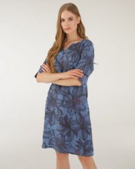 LNIANA SUKIENKA MINI. Sukienki Unisono, l, bez wzorów, z tkaniny, bez kołnierzyka, bez ramiączek, mini. Za 219.00 zł.