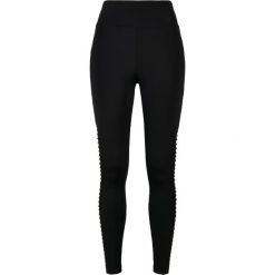 Damskie legginsy z wysoką talią Urban Classics biker tech mesh (GT). Czarne legginsy sportowe Urban Classics, bez wzorów, z meshu, z podwyższonym stanem. W wyprzedaży za 153.50 zł.