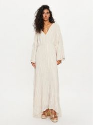 Vero Moda Sukienka letnia Tara 10304254 Écru Loose Fit. Sukienki Vero Moda, m, bez wzorów, z syntetyku, bez kołnierzyka, bez ramiączek. Za 309.99 zł.