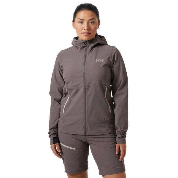 Kurtka softshell damska Helly Hansen Blaze Softshell. Szare kurtki przejściowe sportowe Helly Hansen, bez wzorów, z softshellu, bez kaptura, trekkingowe. Za 519.99 zł.