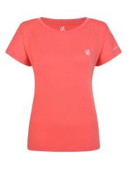 Dare 2b Koszulka sportowa "Persisting II Tee" w kolorze łososiowym rozmiar: 46. Pomarańczowe t-shirty sportowe Dare 2b, bez wzorów, z materiału, bez ramiączek, outdoorowe. Za 61.60 zł.