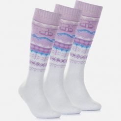 Skarpety Damskie Zimowe Narciarskie Zestaw 3 sztuk SURFANIC Różowe. Białe skarpetki Surfanic, bez wzorów, narciarskie. Za 109.99 zł.