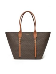 MICHAEL Michael Kors Torebka Moore 30R5G9OT7B Brązowy. Brązowe shopper bag MICHAEL Michael Kors, bez wzorów, ze skóry, bez dodatków. Za 829.99 zł.