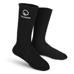 Skarpety neoprenowe do morsowania. Czarne skarpetki TSUNAMI, bez wzorów, z neoprenu. Za 45.00 zł.