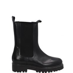 CZARNE BOTKI DENISE-02 VI NER. Czarne botki Venezia, bez wzorów, ze skóry, bez obcasa, bez zapięcia. Za 259.00 zł.
