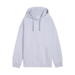 Bluza damska z kapturem Puma Oversized. Niebieskie bluzy z kapturem Puma, bez wzorów, z kapturem. W wyprzedaży za 192.25 zł.