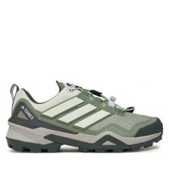 Trekkingi adidas. Zielone buty trekkingowe adidas, bez zapięcia. Za 649.99 zł.
