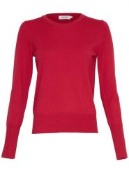 MOSS COPENHAGEN Sweter w kolorze czerwonym rozmiar: XS/S. Czerwone swetry Moss Copenhagen, s, bez wzorów, z wiskozy, klasyczne, bez ramiączek. Za 105.45 zł.