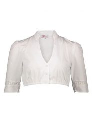 Turi Landhaus Bluzka "Colette" w kolorze białym rozmiar: 38. Białe bluzki Turi Landhaus, bez wzorów, z koronki, bez kołnierzyka, bez ramiączek. Za 180.49 zł.