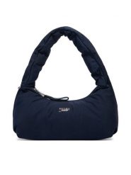Tommy Jeans Torebka Metal Logo Padded Strap Shoulder Bag AW0AW18583 Granatowy. Niebieskie torebki klasyczne Tommy Jeans, bez wzorów, z jeansu, bez dodatków. Za 369.99 zł.