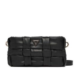 Torebka Guess. Czarne listonoszki Guess, z aplikacjami, bez dodatków. Za 639.99 zł.