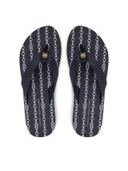 Tommy Hilfiger Japonki Th Chain Print FW0FW08514 Granatowy. Niebieskie japonki Tommy Hilfiger, bez wzorów, z materiału. Za 149.99 zł.