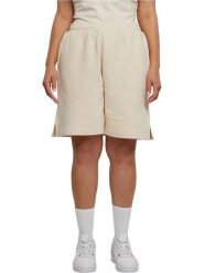 Urban Classics Bermudy dresowe w kolorze beżowym rozmiar: L. Brązowe szorty Urban Classics, bez wzorów, z bawełny. Za 66.00 zł.