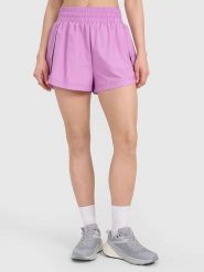4F Szorty sportowe w kolorze jasnoróżowym rozmiar: S. Różowe szorty sportowe 4f, bez wzorów, z materiału, outdoorowe. Za 96.60 zł.