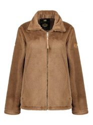 Geographical Norway Kurtka polarowa "Tofure" w kolorze jasnobrązowym rozmiar: XXL. Brązowe kurtki Geographical Norway, xxl, bez wzorów, z polaru, bez kaptura. Za 130.50 zł.