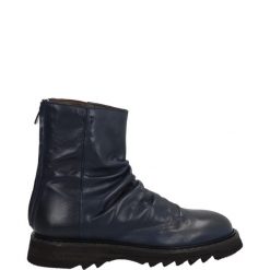 GRANATOWE BOTKI L8539 SAVANA BLU. Botki Venezia, bez wzorów, ze skóry, bez obcasa, bez zapięcia. Za 299.00 zł.