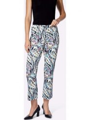 Heine Spodnie ze wzorem rozmiar: 50. Spodnie materiałowe Heine, bez wzorów, z materiału. Za 104.99 zł.