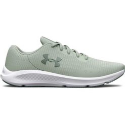 Buty Under Armour Charged Pursuit 3 Tech 3025430-300 szare. Szare buty do biegania bez wzorów, bez zapięcia, do biegania. Za 466.53 zł.