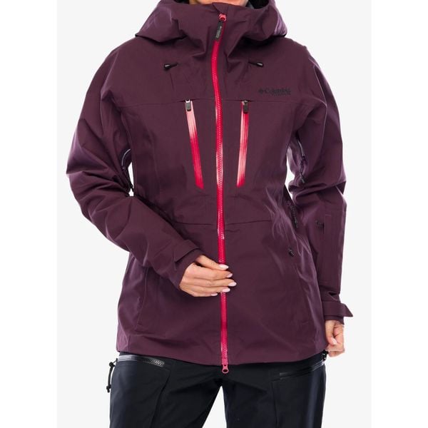 Kurtka trekkingowa damska Columbia Platinum Peak II 3L Shell. Fioletowe kurtki narciarskie Columbia, na zimę, l, bez wzorów, bez kaptura, narciarskie. Za 1,290.99 zł.