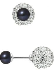 Mitzuko Srebrne kolczyki-wkrętki z perłami w kolorze tahiti rozmiar: onesize. Czarne kolczyki Mitzuko, z kryształem, srebrne. Za 260.99 zł.