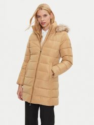 Tommy Hilfiger Kurtka puchowa Heritage WW0WW43234 Beżowy Regular Fit. Brązowe kurtki Tommy Hilfiger, m, bez wzorów, z puchu, bez kaptura. Za 799.99 zł.