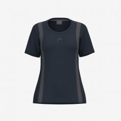 CLUB 25 Tech T-Shirt Girls. Niebieskie t-shirty Head, bez wzorów, z meshu, sportowe, bez kołnierzyka, bez ramiączek. W wyprzedaży za 135.00 zł.