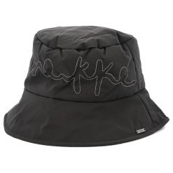 Czarny Modny Damski Kapelusz Anekke. Czarne kapelusze Anekke, bez wzorów, z materiału, eleganckie. Za 139.00 zł.