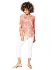 Aller Simplement Bluzka w kolorze jasnoróżowym rozmiar: 34/36. Różowe bluzki Aller Simplement, bez wzorów, z wiskozy, bez kołnierzyka, bez ramiączek. Za 56.99 zł.