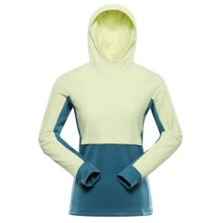 Bluza damska sportowa szybkoschnąca z kapturem Alpine Pro Feza. Żółte bluzy z kapturem Alpine Pro, m, bez wzorów, z elastanu, z kapturem, na fitness i siłownię. Za 359.00 zł.