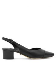 GINO ROSSI Czółenka 4893-01 Czarny. Czarne czółenka Gino Rossi, bez wzorów, ze skóry, bez obcasa, bez zapięcia. Za 279.99 zł.