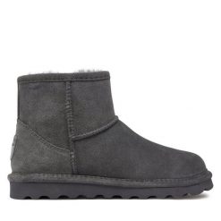 Śniegowce Bearpaw. Szare śniegowce Bearpaw, bez wzorów, bez zapięcia. Za 469.99 zł.