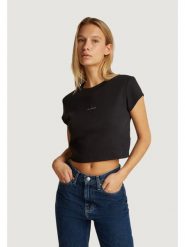 Calvin Klein Jeans T-Shirt LV047AB802 Czarny Regular Fit. Czarne t-shirty Calvin Klein Jeans, xxl, bez wzorów, z bawełny, bez kołnierzyka, bez ramiączek. Za 189.99 zł.