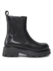 Vagabond Sztyblety Cosmo 2.0 5459-301-20 Czarny. Czarne botki Vagabond Shoemakers, bez wzorów, ze skóry, bez obcasa, na płaskiej podeszwie, bez zapięcia. Za 399.99 zł.