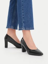 MEXX Czółenka EO-WS3990-01 Czarny. Czarne czółenka Mexx, bez wzorów, ze skóry, bez obcasa, bez zapięcia. Za 299.99 zł.