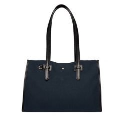 Torebka Weekend Max Mara. Niebieskie shopper bag Weekend Max Mara, bez wzorów, bez dodatków. Za 1,469.00 zł.