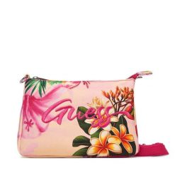 Torebka Guess. Czerwone listonoszki Guess, z aplikacjami, bez dodatków. Za 179.99 zł.