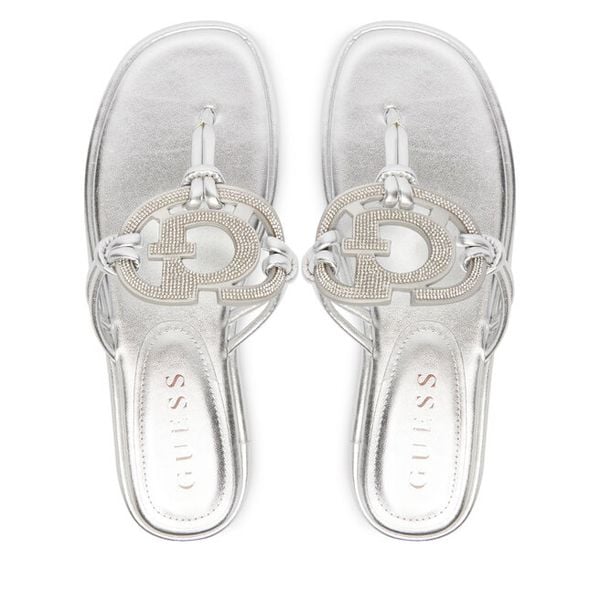 Japonki Guess. Szare japonki Guess, z aplikacjami. Za 344.99 zł.
