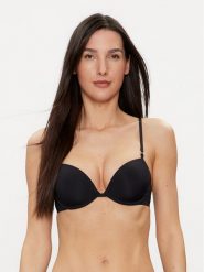 Calvin Klein Underwear Biustonosz z fiszbiną 000QF7166E Czarny. Czarne biustonosze Calvin Klein Underwear, bez wzorów, z syntetyku. Za 139.99 zł.