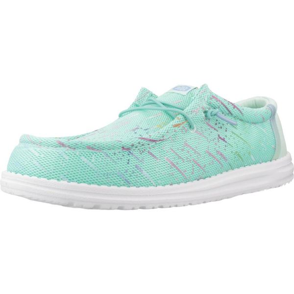 Buty HEY DUDE WALLY PARTY MESH Zielony. Zielone buty trekkingowe Hey dude, z meshu, bez zapięcia. Za 222.99 zł.