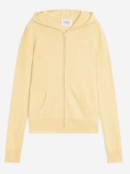 AUTHENTIC CASHMERE Kaszmirowy kardigan "Colombis" w kolorze żółtym rozmiar: XL. Żółte swetry AUTHENTIC CASHMERE, xl, bez wzorów, z kaszmiru, bez ramiączek. Za 413.99 zł.